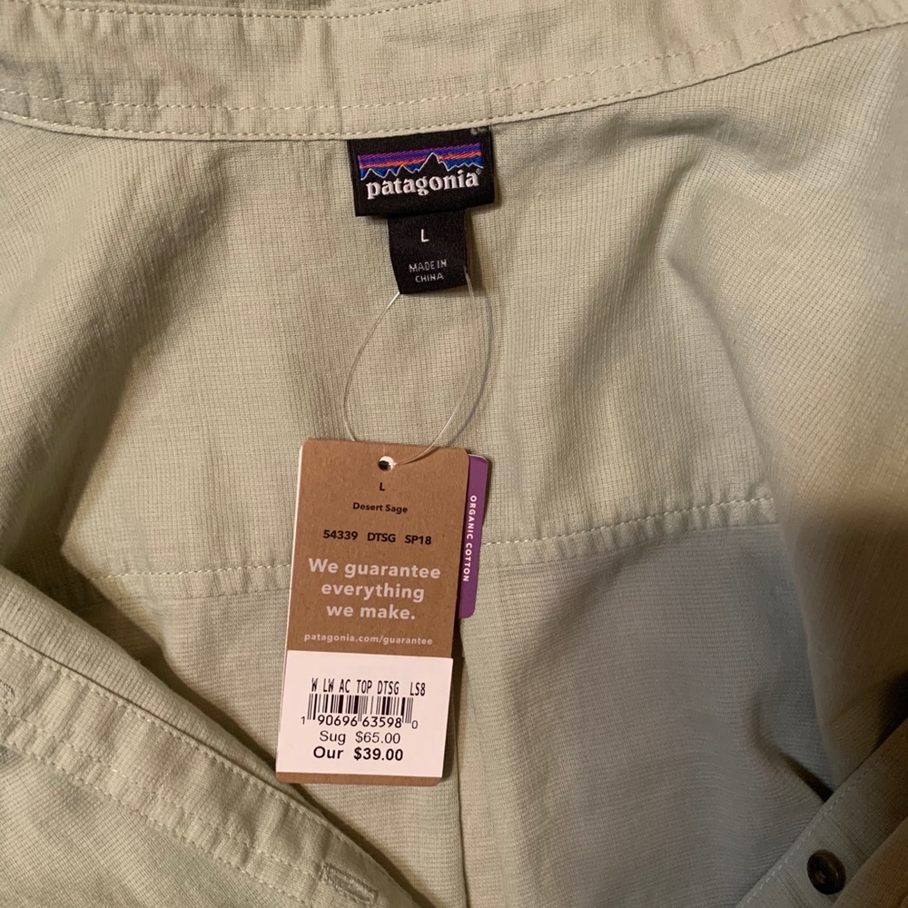 Patagonia Button-Down Shirt, Cotton/Hemp blend